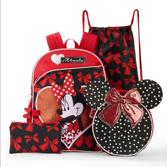 Disney Minnie Mouse 5-Piece Backpack Set
